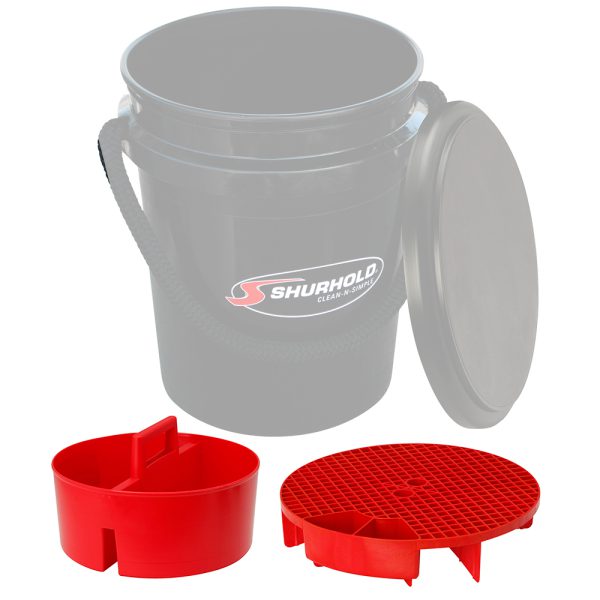 Shurhold 2462 Cleaning Kit for Bucket 5 Gal, Black Brushes, Mops & Trays Cavo Yachting