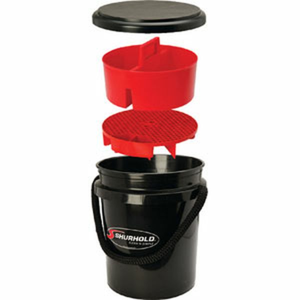 Shurhold 2462 Cleaning Kit for Bucket 5 Gal, Black Brushes, Mops & Trays Cavo Yachting