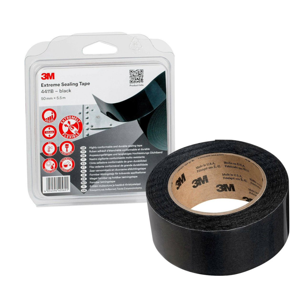 Masking Tapes Cavo Yachting 3M™ Extreme Sealing Tape 4411, Black 3M™ Extreme Sealing Tape 4411, Black Masking Tapes Cavo Yachting