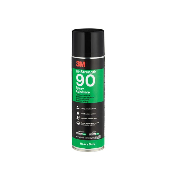 3M™ Hi-Strength 90 Spray Adhesive, Transparent, 500 ml Fillers, Resins & Gelcoats Cavo Yachting