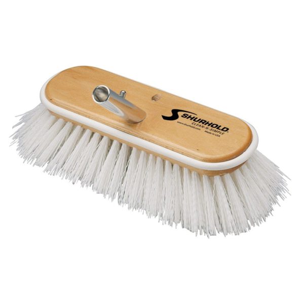 Shurhold 950 Stiff Deck Brush 6”, White Brushes, Mops & Trays Cavo Yachting