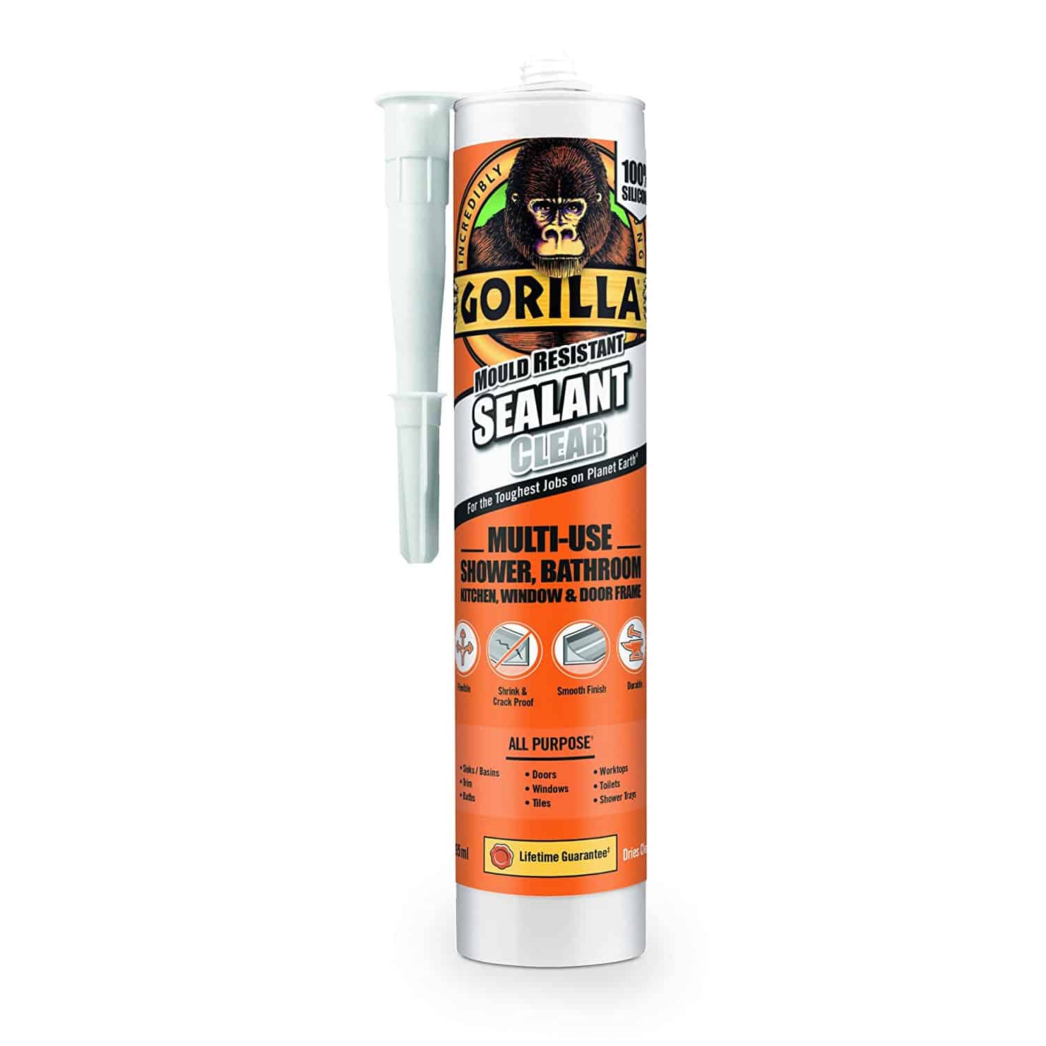 Fillers, Resins & Gelcoats Cavo Yachting GORILLA Silicone Sealant Clear, 295ml GORILLA Silicone Sealant Clear, 295ml Fillers, Resins & Gelcoats Cavo Yachting