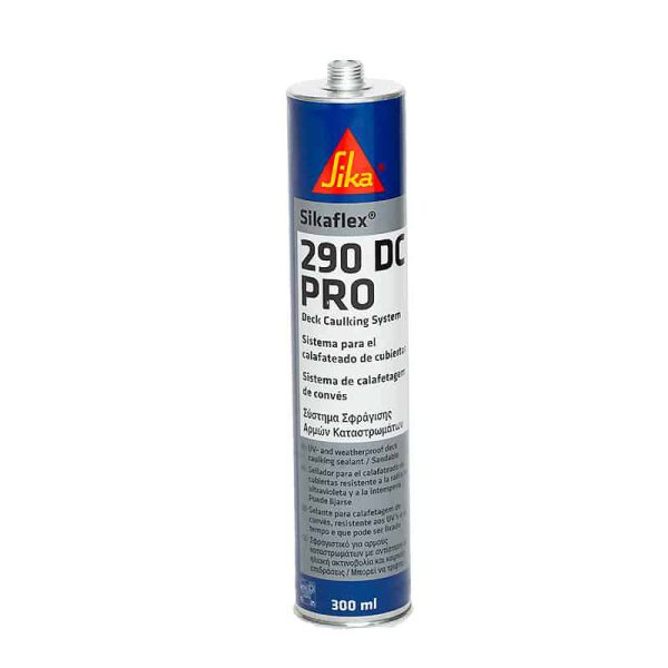 Sikaflex 290DC PRO PU Deck Caulking Sealant, 300ml, Black Fillers, Resins & Gelcoats Cavo Yachting