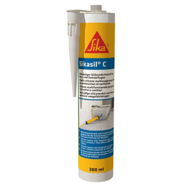 Sikasil C Silicone Neutral curing sealant 300ml Fillers, Resins & Gelcoats Cavo Yachting