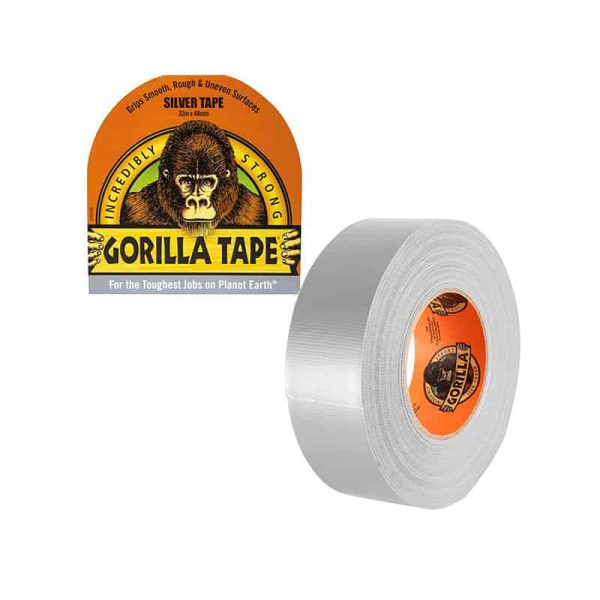 GORILLA Duct Tape, Silver, 48mm x 32m Masking Tapes Cavo Yachting
