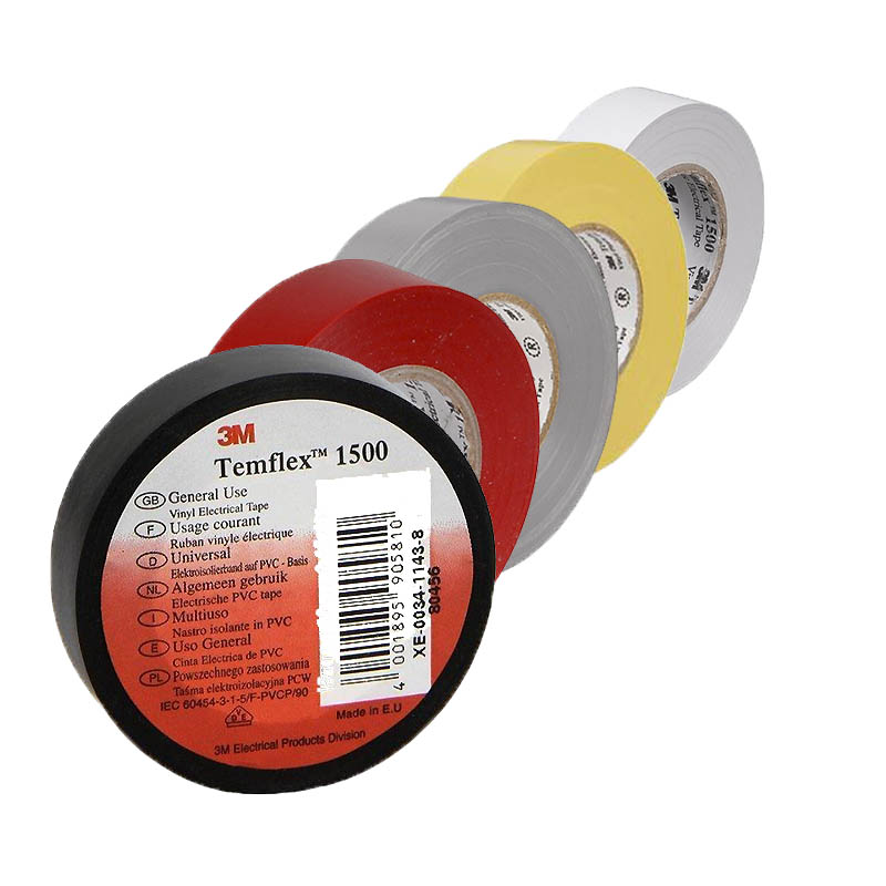 Masking Tapes Cavo Yachting 3M™ Temflex™ 1500 Vinyl Electrical Tape 19mm x 20m 3M™ Temflex™ 1500 Vinyl Electrical Tape 19mm x 20m Masking Tapes Cavo Yachting