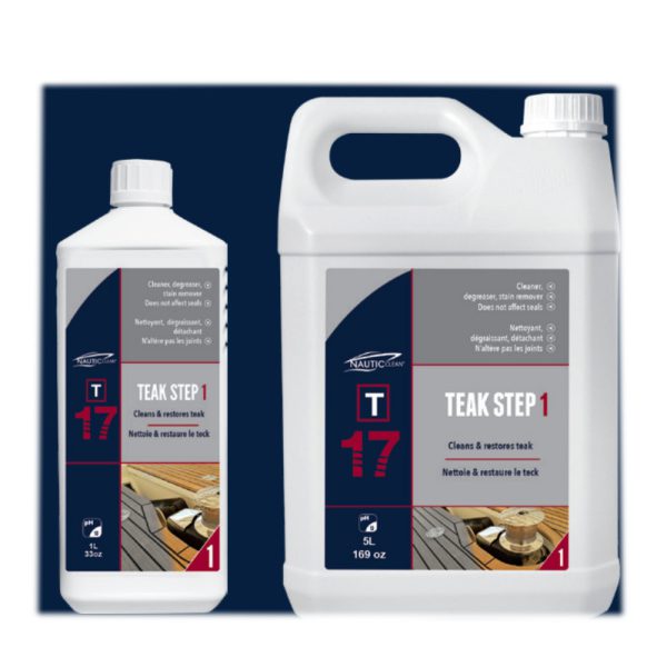 Nautic Clean 17 Teak Cleaner & Restorer Step 1 Teak Care Cavo Yachting
