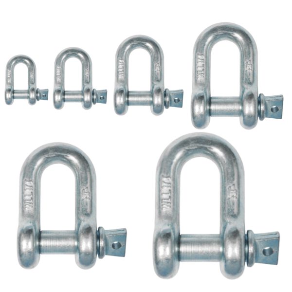 KATRADIS “D” Shackle Galvanized Alloy Steel G210 Shackles Cavo Yachting