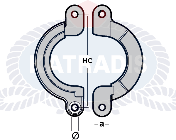 KATRADIS CAVO Yanmar Split Collar Anode for Saildrive Anodes Cavo Yachting