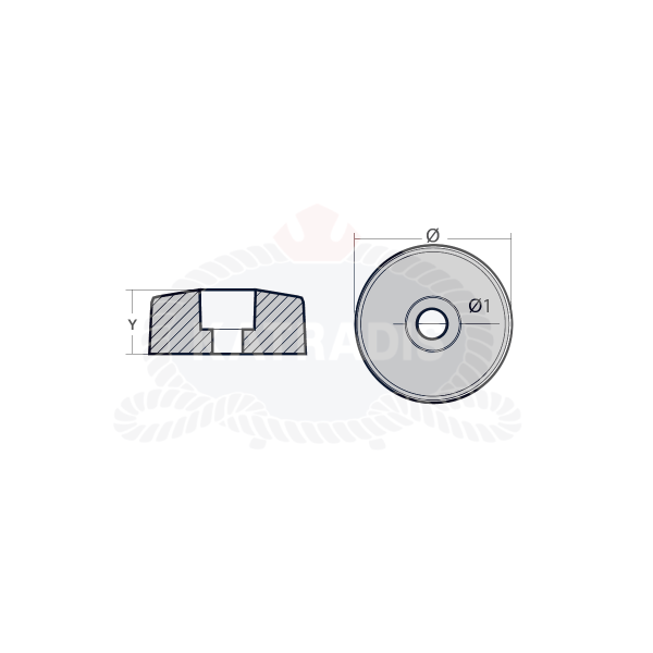 KATRADIS CAVO Flexofold Propeller Side Anodes (Pair) Anodes Cavo Yachting