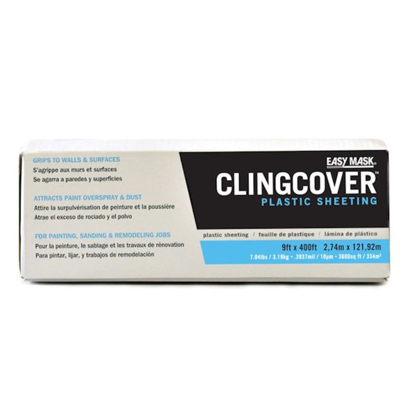 CLINGCOVER Self Adhering Plastic Sheeting 2,74 x 1,22m Flooring & Walls Protection Cavo Yachting