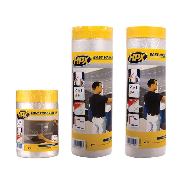 HPX Easy Mask Film with Tape Flooring & Walls Protection Cavo Yachting