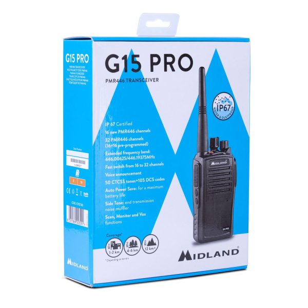 Midland G15 PRO Walkie Talkie Marine Communication Cavo Yachting