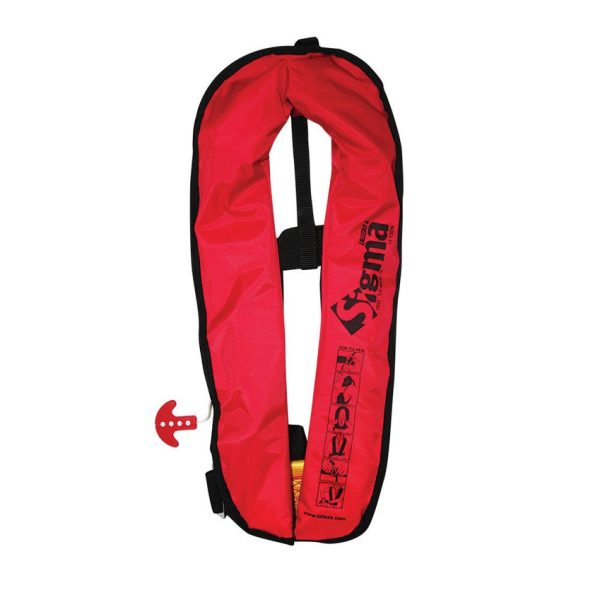 Sigma Inflatable Lifejacket 170N Manual, Red Adult Lifejackets Cavo Yachting
