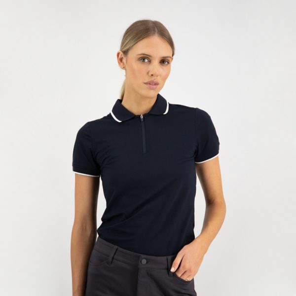 VMG Wanaka Women’s Polo with Zip, Regular Fit, Q Dry Womens Tops Cavo Yachting