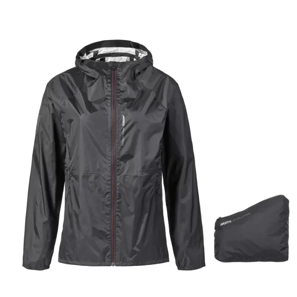 MUSTO Women’s Jacket Evo Packable Shell, 12, Black Women's Jackets Cavo Yachting