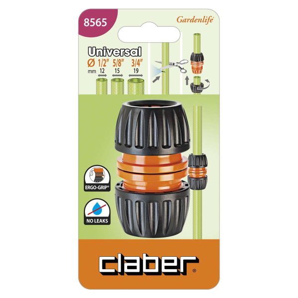 Claber 8565 Σύνδεσμος Σωλήνων Ποτίσματος, 1/2”-5/8″-3/4″ Σωλήνες νερού & Αξεσουάρ Cavo Yachting