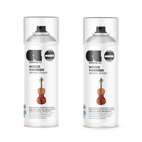 Cosmos Lac Wood Varnish Spray, 400ml Boat Paints Cavo Yachting