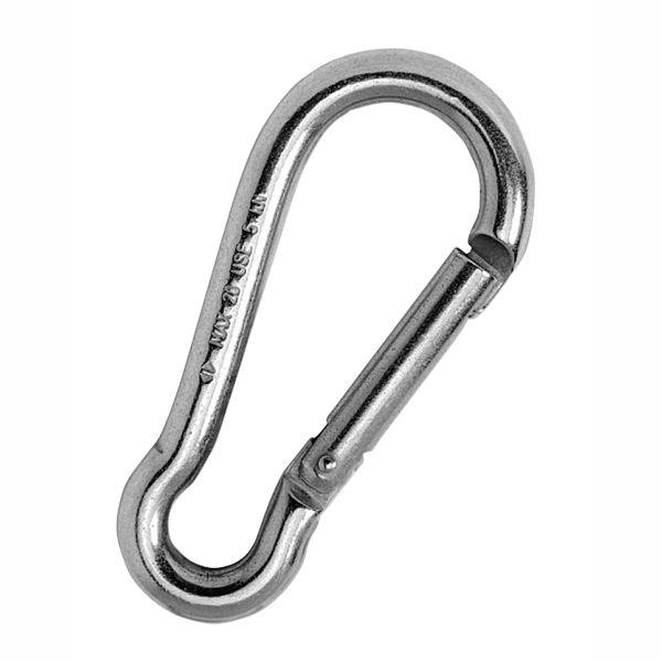 Kong Classic Stainless Carabiner, Straight Gate Carabiners Cavo Yachting