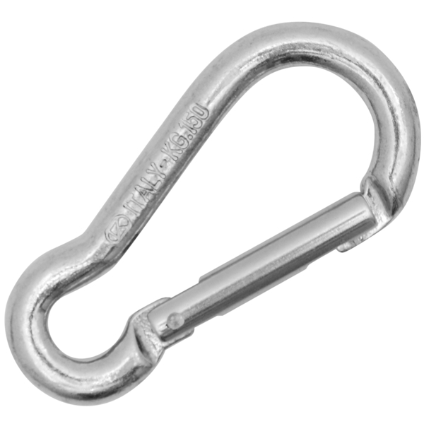 Kong Mini Pear Aluminum Carabiner, Straight Gate Carabiners Cavo Yachting
