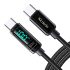 Mcdodo Cable 100W Type-C to Type-C with Digital Display, 1.2m, Black Gadgets Cavo Yachting
