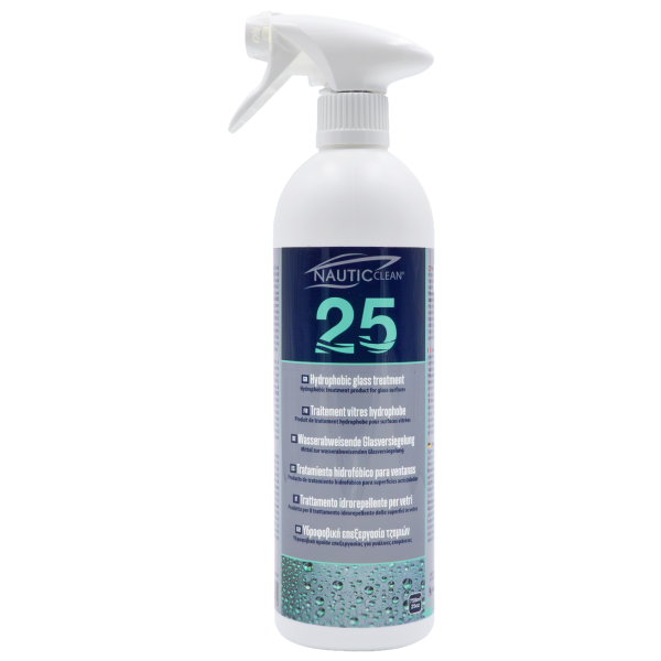 Nautic Clean 25 Hydrophobic Glass Treatment 750ml Cleaning Products Cavo Yachting