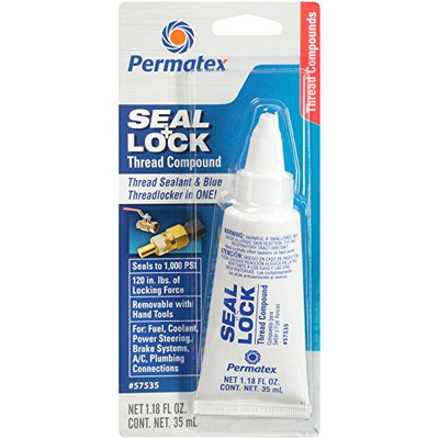 Permatex 57535 Seal & Lock Thread Medium Strength, 35ml Fillers, Resins & Gelcoats Cavo Yachting