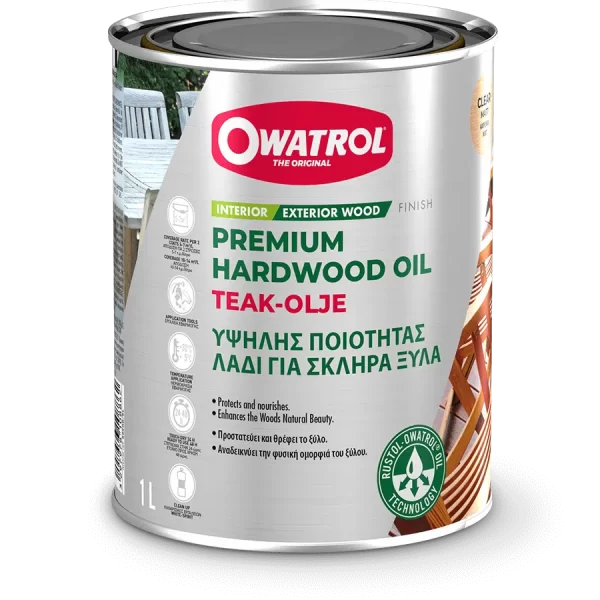 Owatrol Teak Olje Premium Hardwood Oil, 1lt Teak Care Cavo Yachting