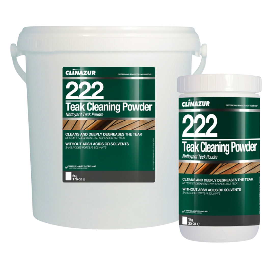 Teak Care Cavo Yachting Clinazur 222 Teak Cleaning Powder Clinazur 222 Teak Cleaning Powder Teak Care Cavo Yachting