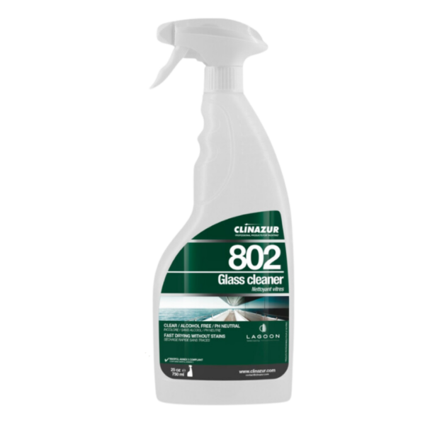 Clinazur 802 Glass Cleaner 750ml (ex.206) Cleaning Products Cavo Yachting
