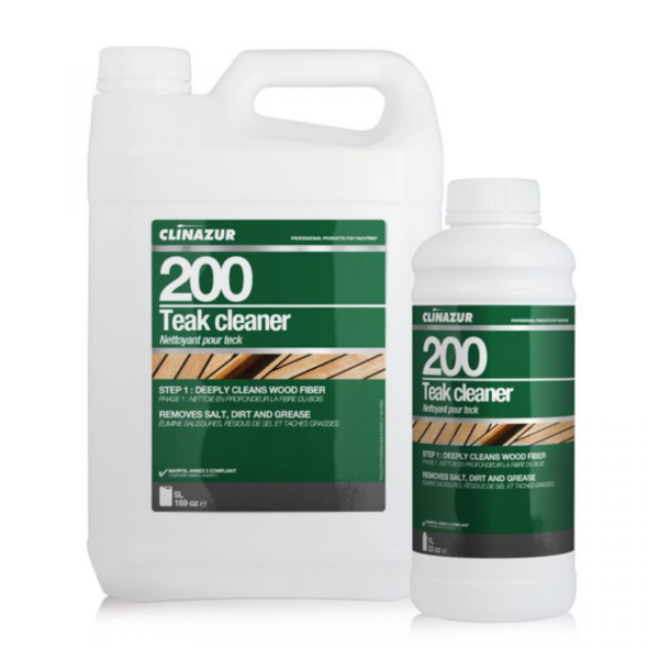 Clinazur 200 Teak Cleaner Liquid Step1 Teak Care Cavo Yachting