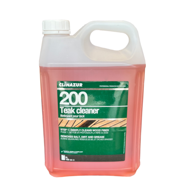 Clinazur 200 Teak Cleaner Liquid Step1 Teak Care Cavo Yachting