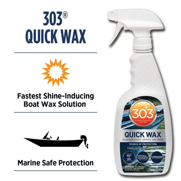 303 Quick Wax W/Carnauba, 946ml Cleaning Products Cavo Yachting