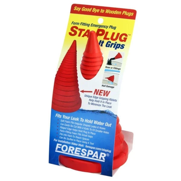 Sta-Plug® Emergency Plug – The Emergency Plug that Grips Fillers, Resins & Gelcoats Cavo Yachting