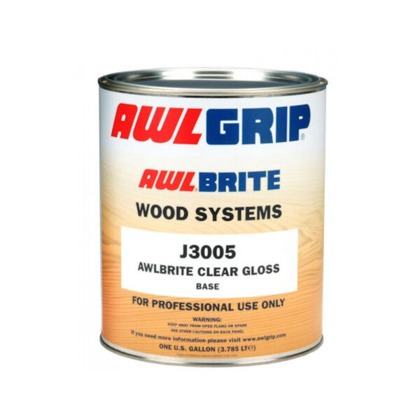 AwlGrip Awlbrite Plus J3005 Clear Gloss Base Three Component Varnish, Quart Teak Care Cavo Yachting