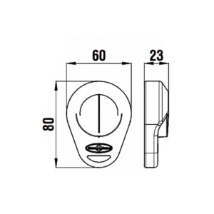 Πυξίδα Χειρός με Διόπτευση, που επιπλέει